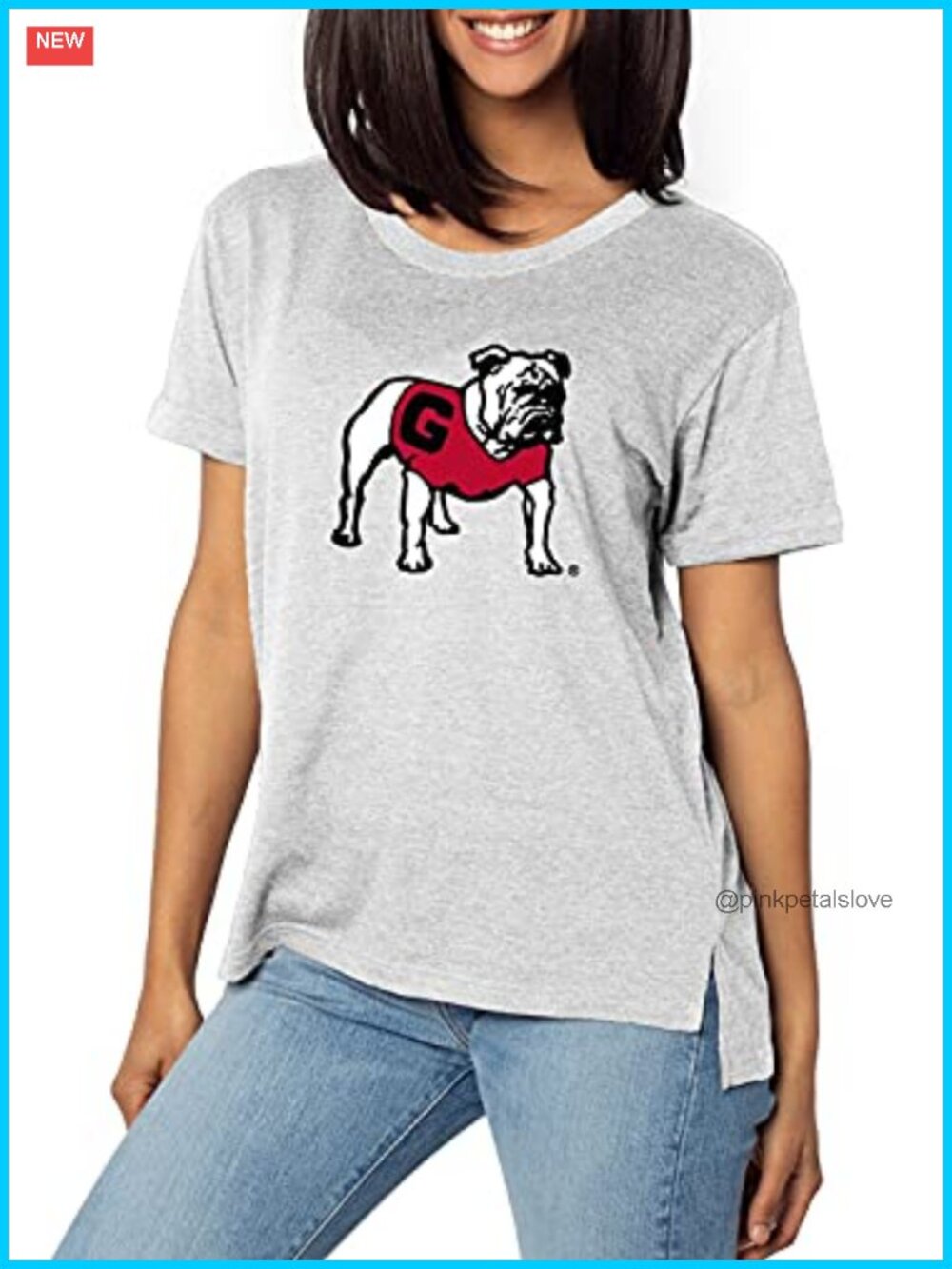 NCAA Womens Must Have Tee Hi-Low Hem Rolled Short Sleeve Graphic T-Shirt